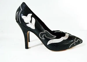 Isabel Marant Pavine Pumps schwarz Schlangenhaut silber Nieten. Größe 6 - Bild 1 von 5