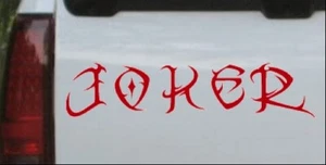 Tribal Joker Car or Truck Window Laptop Decal Sticker Red 8.5X2 - Picture 1 of 1