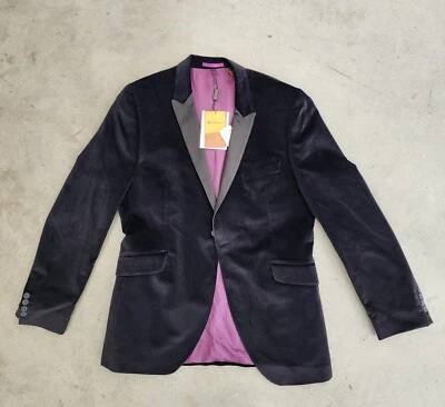 Ben Sherman Mens XL Velvet Blazer; NEW with Tags - Image 1 of 4