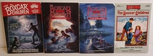 THE BOXCAR CHILDREN Lot of 4 Chapter Books Gertrude Chandler Warner 1, 2, 10, 39 - Imagen 1 de 6