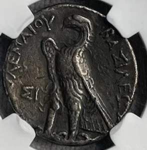 Ptolemäus II 285-246 v. Chr., AR Tetradrachme Silbermünze Ptolemäisches Königreich, NGC Ch ss - Bild 1 von 5