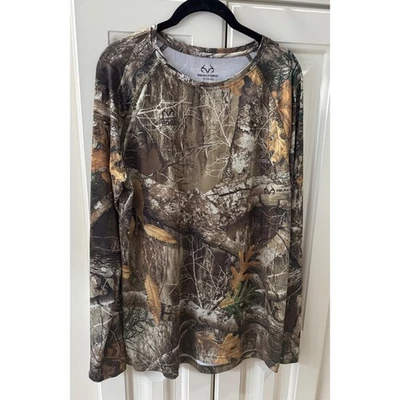 Realtree Edge Camo Long Sleeve Hunting T-Shirt Mens Medium (38-40) EUC - Image 1 of 4