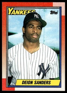 1990 Topps Deion Sanders Rookie New York Yankees #61 - Picture 1 of 2
