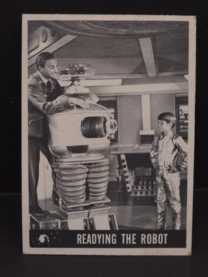 LOST IN SPACE #12 Topps 1966 card - U.S.A. vintage tv sci-fi READYING THE ROBOT - Image 1 of 3