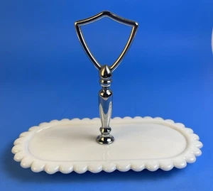 Vintage Fenton Milk Glass Creamer and Sugar Stand USA - Picture 1 of 7