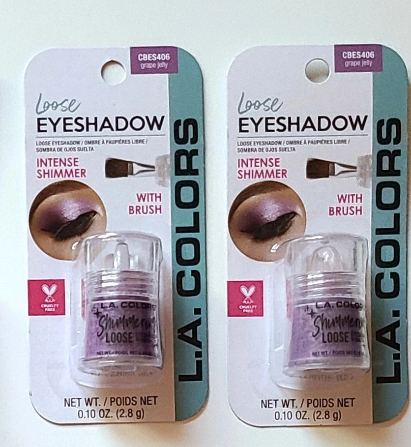 L.a. Colors Shimmering Loose Eyeshadow Grape Jelly Bes406