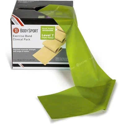 Bandas de Resistencia Rollo 50yd Herramienta de Ejercicio de Resistencia Gimnasio en Casa Flexibilidad Foto 1 de 4