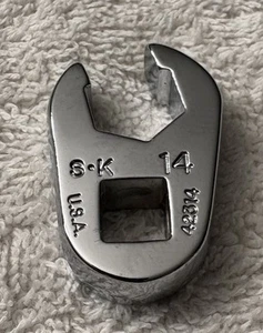 SK Tools 3/8” Drive 14mm 6Pt. Flare Nut Crowfoot Wrench - Picture 1 of 6