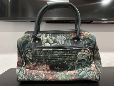 Bolso de Viaje Atlántico Vintage Tapiz Floral Bolso de Llevar para Pasar la Noche Maleta Foto 1 de 4