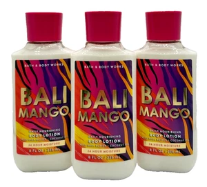 Bath & Body Works LOT of 3 Bottles BALI MANGO Daily Body Lotion Cream 8 oz - Picture 1 of 2