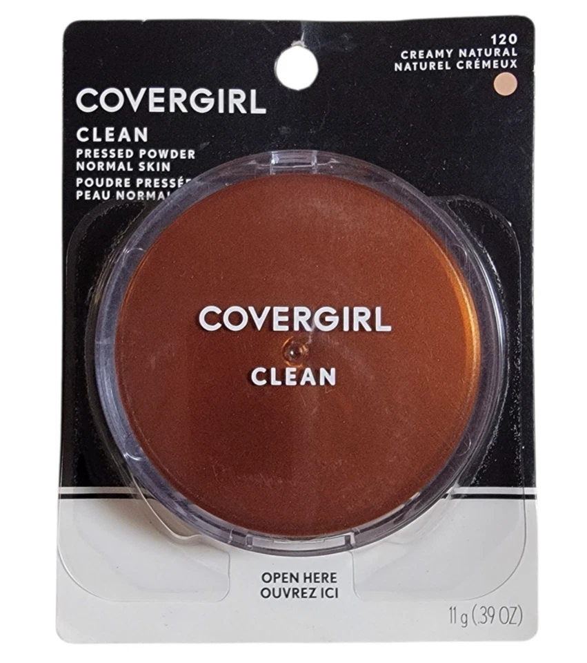 COVERGIRL Clean Pressed Powder 120 CREAMY NATURAL ORIGINAL TALC -