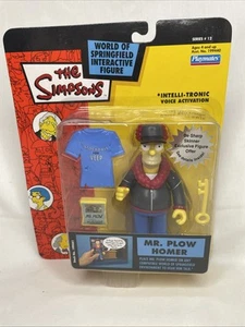 2003 The Simpsons Action Figure World Of Springfield Mr. Plow Homer New! - Picture 1 of 7