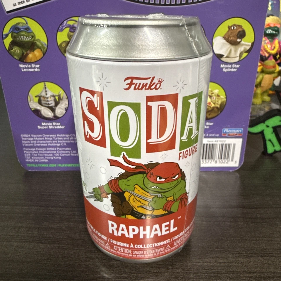 Funko Soda Teenage Mutant Ninja Turtles - Raphael Figure in a Can -