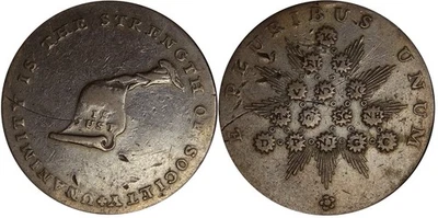 1792-1794 Kentucky Colonial Copper Plain Edge Token Coin - Very Fine Scratched - Image 1 of 3