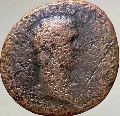 Ancient Roman Empire Coin Emperor Domitian 81-96AD Dupondius Genuine Rome - Image 1 of 4