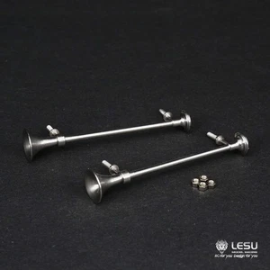 Metal 1Pair Whistle Horn for 1/14 LESU Tamiya GL RC Tractor Truck Model Part - Picture 1 of 5