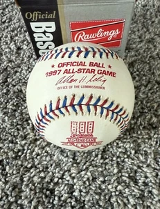 1997 All Star Game Official MLB Rawlings Baseball Cleveland Indians - Picture 1 of 3