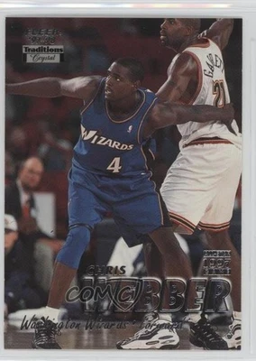 Fleer Crystal Chris Webber #290 1997-98 patio 0x5 Foto 1 de 3