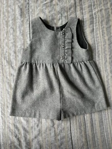 Zara kids Gray Sleeveless romper with Button Detail - Picture 1 of 6