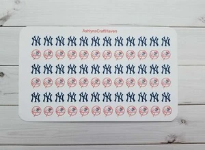 72 pegatinas planificadoras de béisbol - perfectas para cualquier planificador, calendario, Hobonichi, ECLP - Imagen 1 de 2