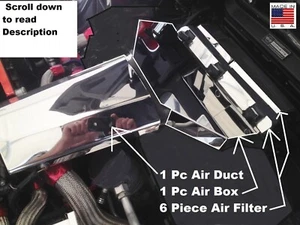 Corvette Engine Dress Up Covers 10 pc C4 1990 chrome look polished stainless L98 - Picture 1 of 6