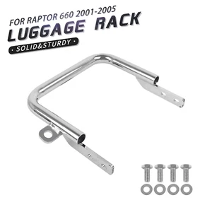 Chrome Rear Grab Bar Rear Bumper For Yamaha Raptor 660 660R YFM660R 2001-2005 - Picture 1 of 9