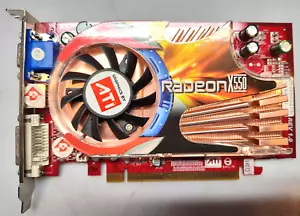 GOOD ATI Radeon X550 256MB DDR PCI-E VGA TVOut DVI-I Graphics Video Card - Picture 1 of 11
