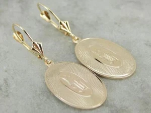 Bonitos pendientes de eslabones de oro antiguos - Imagen 1 de 5