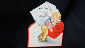 Vintage Ice Block Valentine Card c. 1940s - Picture 1 of 2