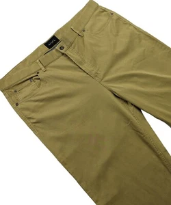 Pantalones relax HILTL de frente plano amarillo mostaza liso para hombre talla 40w x 25 L - Imagen 1 de 12