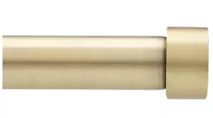 Umbra Curtain Rod, 2 Matching Finials, Brackets & Hardware, 66-120 Inches, Gold - Picture 1 of 5