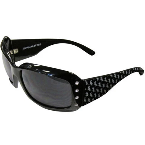 Chicago White Sox Sunglasses (Designer w/Rhinestones) Licensed MLB Baseball Cover