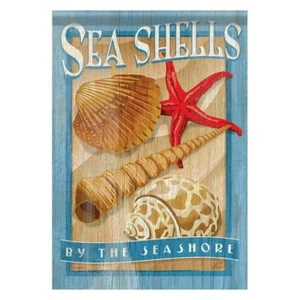 Sea Shells Seashore Starfish GARDEN Flag - 45888 - Picture 1 of 1