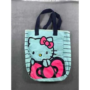 Hello Kitty baby blue tote bag with embroidery - Picture 1 of 10