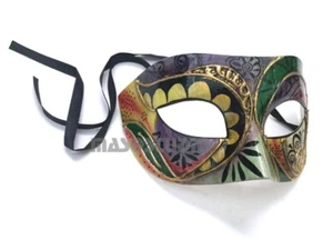 HOT Mens Masquerade Ball Eye Mask Costume Party Venetian Mardi Gra Make up Dance - Picture 1 of 12