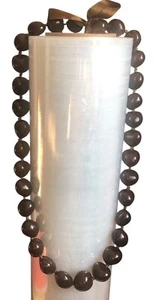 Hawaiian Brown Kukui Nut Lei Necklace 32 Nuts, 32' - Picture 1 of 4