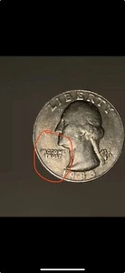 1983 P Washington Quarter Error No I In God We Trust - Picture 1 of 2