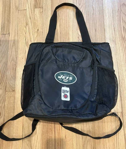 World source Brands NFL New York Jets Miller Lite Backpack Soft Cooler Cover