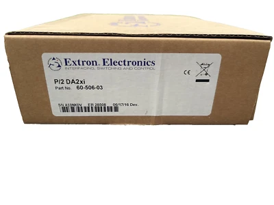 Genuine Extron 60-506-03 P/2 DA2xi VGA-QXGA Distribution Amplifier (NEW IN BOX) - Image 1 of 4