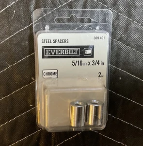 Everbilt 5/16" Innendurchmesser x 1/2" Außendurchmesser x 3/4" lang Edelstahl Abstandshalter 369 401 Chrom - Bild 1 von 6
