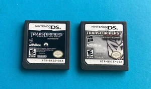 2 Nintendo DS Games Transformers War For Cybertron & Dark Of The Moon - Picture 1 of 3