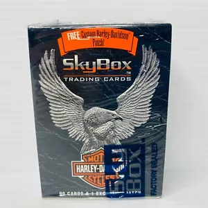 NEW 1994 Harley Davidson Trading Cards Boxed 90 Cards + 1 Patch Skybox Motorbike - Picture 1 of 6