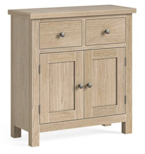 oaklife small sideboard, small cupboard, white washed sideboard, small unit, new - Picture 1 of 24