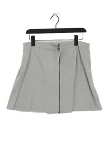 Vero Moda Women's Mini Skirt XL Grey Polyester with Elastane Short Mini - Picture 1 of 6