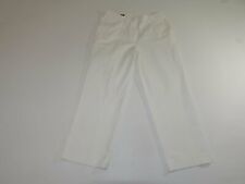 Brooks Brothers Women's Cropped Pants Size 10 NWT White 100% Cotton 27" Inseam