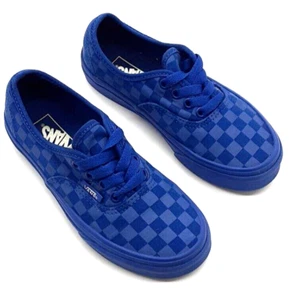 Vans Blue Checkerboard Schnürschuhe Sneaker US Kinder Größe 1 - Low Top - Bild 1 von 13