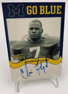 TK Legacy CHRIS FLOYD AUTO Signed M GO BLUE CARD MGB91 1997 MICHIGAN WOLVERINES - Picture 1 of 8
