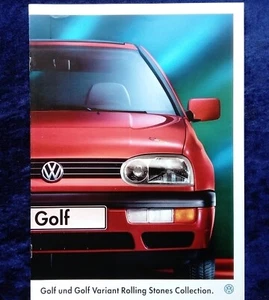 VW Golf 3 und Golf 3 Variant Rolling Stones Prospekt, 1.1996 - Picture 1 of 5