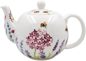 Lavender & Bees Fine China Tea Pot & Gift Box By Leonardo - Picture 1 of 1