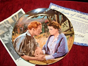 Howard Rogers - Bradford Exchange - Collectors Plate: SCARLETT and ASHLEY - Picture 1 of 4